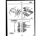 Tappan 30-3981-00-03 cooktop and drawer parts diagram