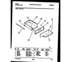Tappan 12-4980-00-04 drawer parts diagram
