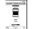 Tappan 30-3860-00-04 cover page diagram