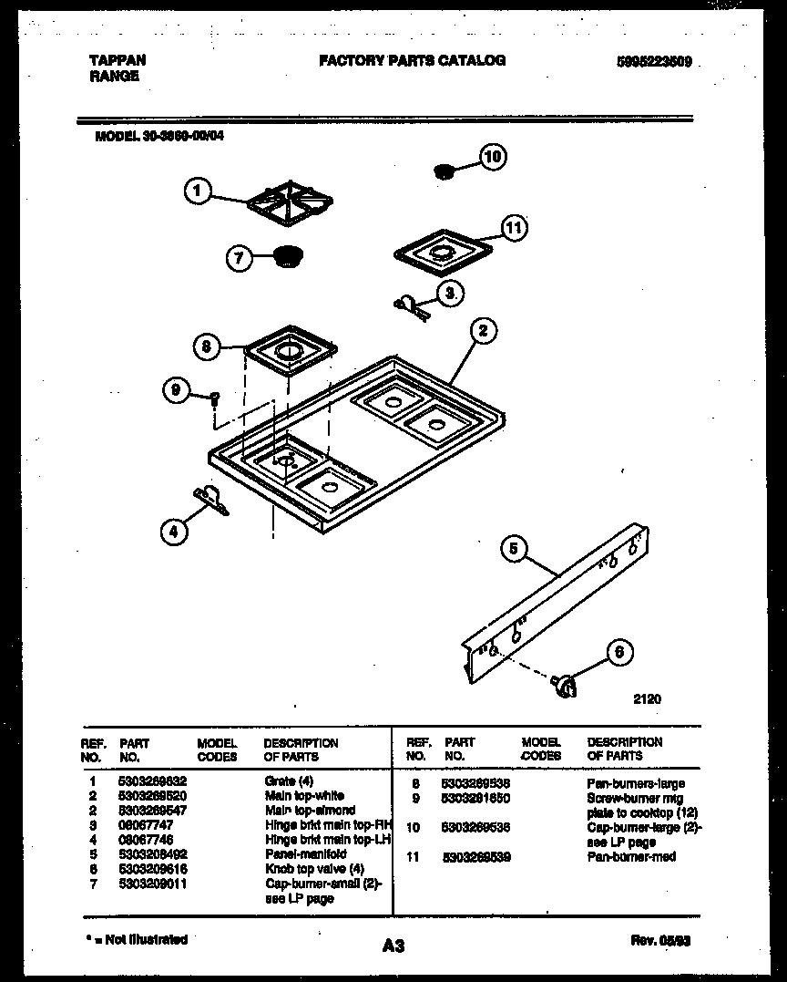 Cooktop parts