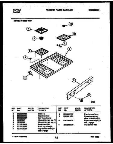 Cooktop parts