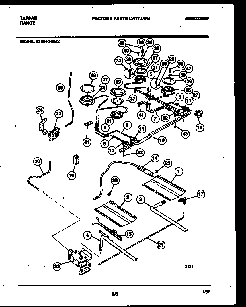 BURNER, MANIFOLD AND GAS CONTROL