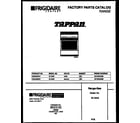 Tappan 30-3342-00-01 cover page diagram