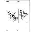 Tappan 30-3342-23-01 cooktop and broiler drawer parts diagram