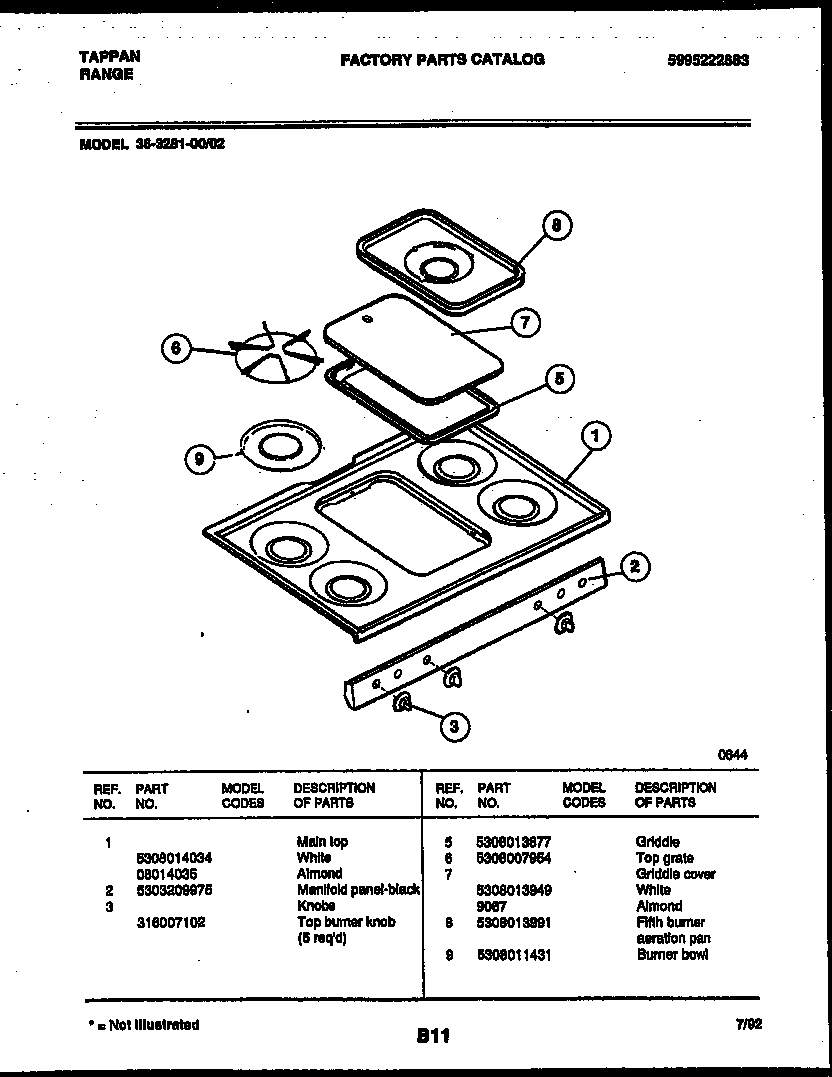 COOKTOP PARTS