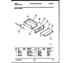 Tappan 12-4990-00-03 drawer parts diagram