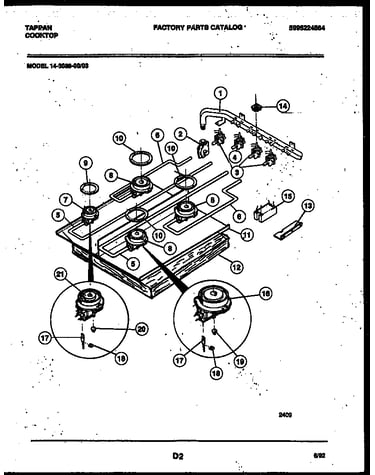 Burner, manifold and gas control
