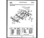 Tappan 14-3038-66-02 burner, manifold and gas control diagram