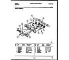 Tappan 14-3028-08-02 burner, manifold and gas control diagram