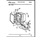 Tappan 61-1092-10-00 tub and frame parts diagram