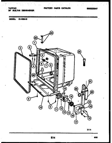 Tub and frame parts