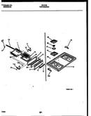 Cooktop and broiler drawer parts