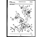 Tappan 44-2401-00-01 dryer motor, blower and belt diagram