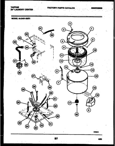 Tubs, water valve and lid switch