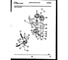 Tappan 44-2401-00-01 washer drive system and pump diagram