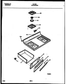 Cooktop and drawer parts