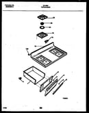 Cooktop and drawer parts
