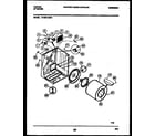 Tappan 47-2351-00-01 cabinet and component parts diagram