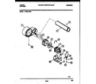 Tappan 47-2351-00-01 blower and drive parts diagram