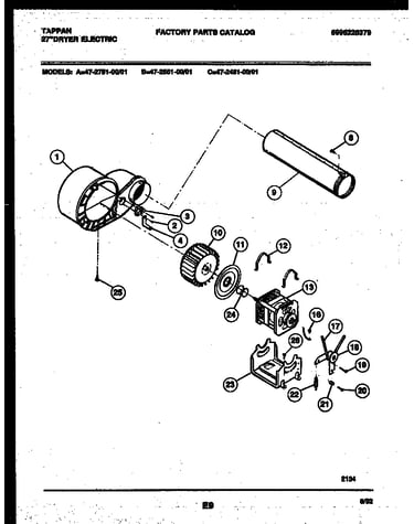 Blower and drive parts