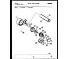 Tappan 47-2251-23-01 blower and drive parts diagram