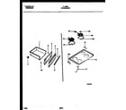 Tappan 31-2862-00-01 cooktop and drawer parts diagram