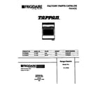 Tappan 31-2752-23-01 cover page diagram