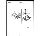 Tappan 30-4952-00-02 cooktop and drawer parts diagram