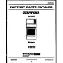 Tappan 76-4960-23-03 cover page diagram