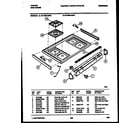 Tappan 76-4960-00-03 cooktop parts diagram