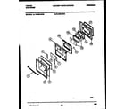 Tappan 76-4960-23-03 lower oven door parts diagram