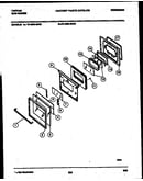 Lower oven door parts