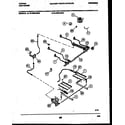 Tappan 76-4960-23-03 burner, manifold and gas control diagram