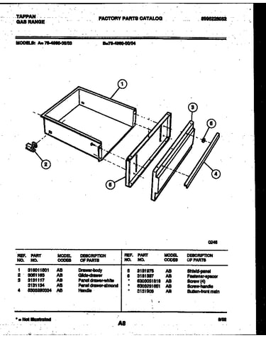 Drawer parts