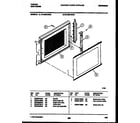 Tappan 76-4960-00-03 upper oven door parts diagram