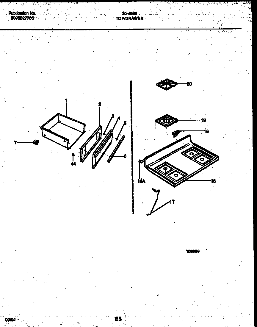 Top/drawer