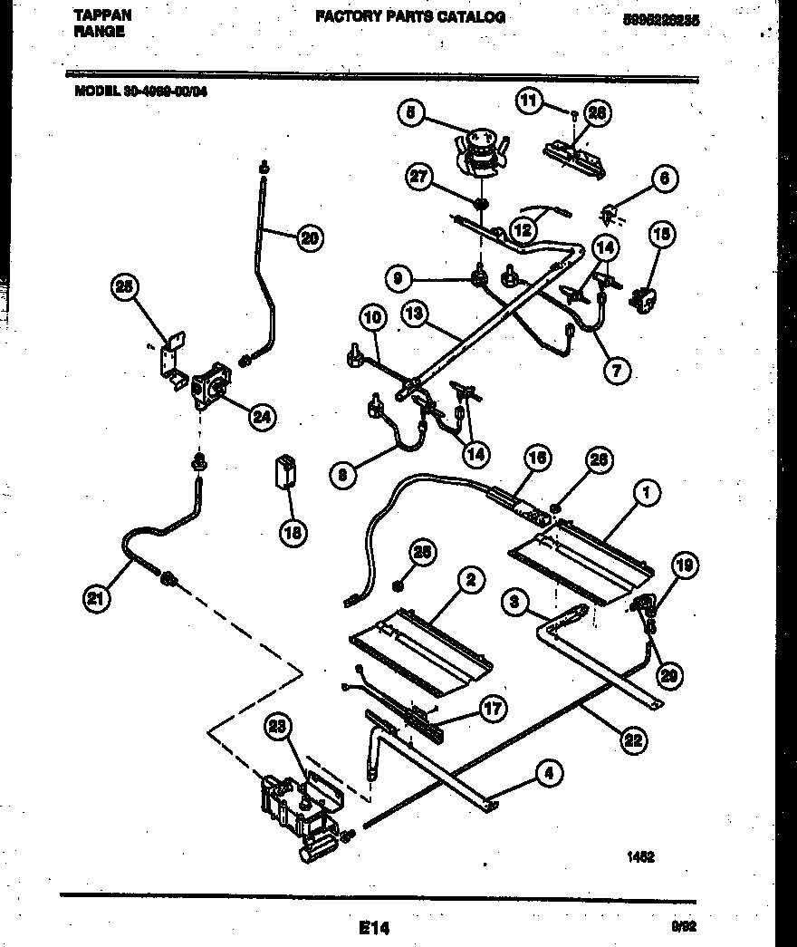 BURNER, MANIFOLD AND GAS CONTROL