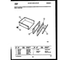 Tappan 30-3851-23-05 drawer parts diagram