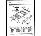Tappan 30-3989-00-07 cooktop parts diagram