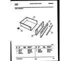 Tappan 30-3989-00-07 drawer parts diagram