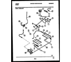 Tappan 30-3989-00-07 burner, manifold and gas control diagram