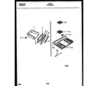 Tappan 30-4972-00-01 cooktop and drawer parts diagram