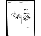 Tappan 30-4982-23-01 cooktop and drawer parts diagram