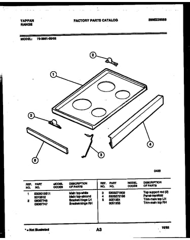 Cooktop parts
