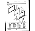 Tappan 73-3951-00-02 upper oven door parts diagram
