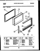 Upper oven door parts