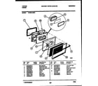 Tappan 73-3951-00-02 lower oven door parts diagram
