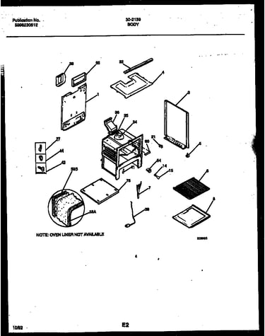 Cooktop and broiler drawer parts
