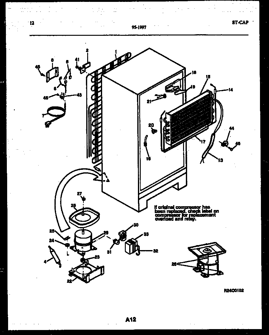 System and automatic defrost parts