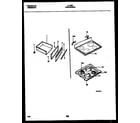 Tappan 31-4592-00-01 cooktop and drawer parts diagram